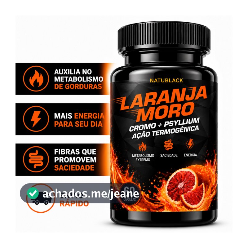 Laranja Moro Original Picolinato de Cromo + Psyllium Termogenico - Original