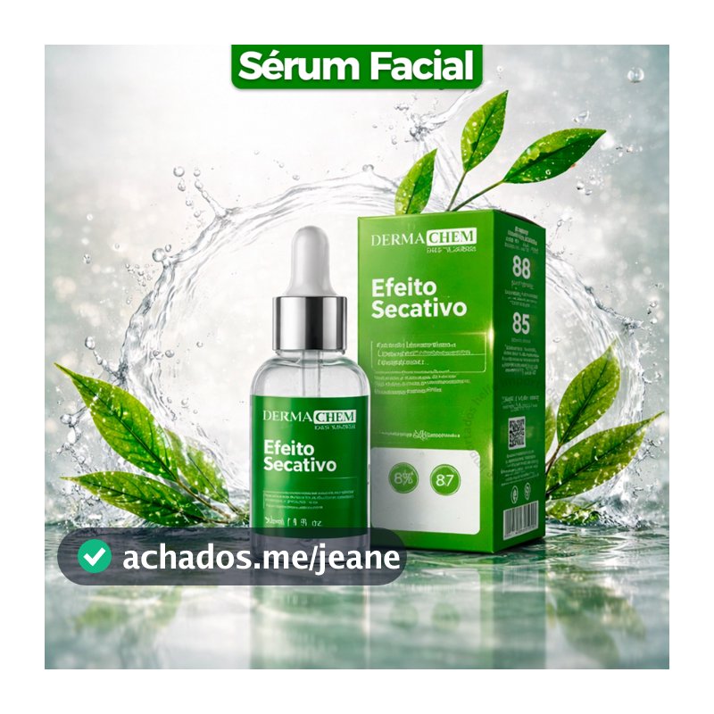 Sérum Facial Efeito Secativo Dermachem 30ml Ácido Salicílico Controle Espinhas Acnes Antioleosidade