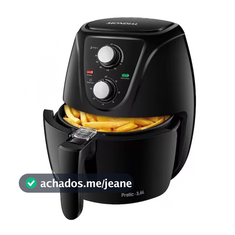 Fritadeira Elétrica Sem Óleo Air Fryer AF-36-FB 3,6L Mondial
