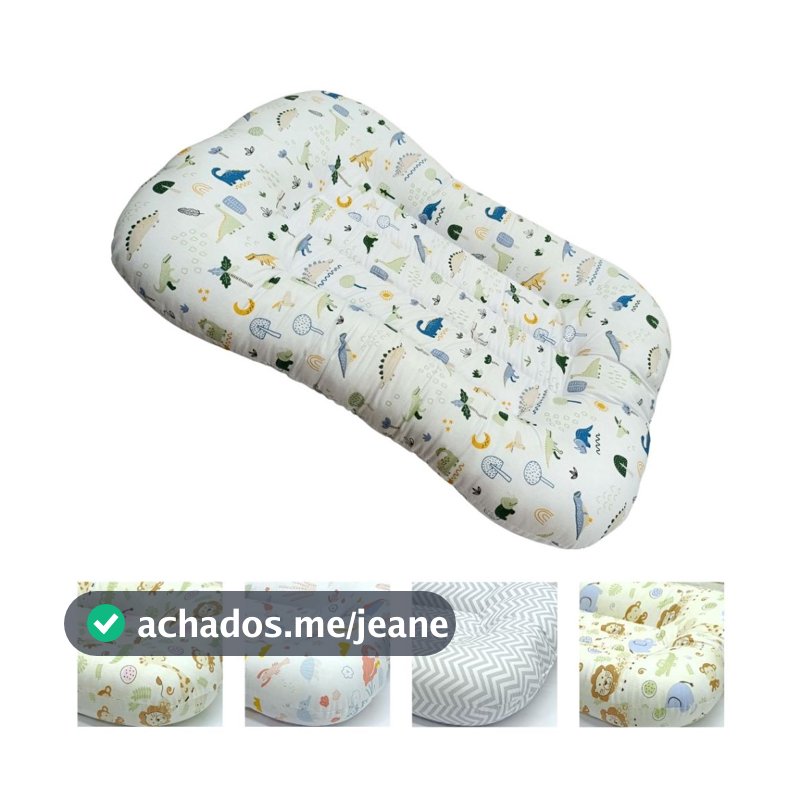 Ninho Redutor Casulinho de Berço Menino e Menina Estampado 100% Algodão - Dupla Face- Várias Cores