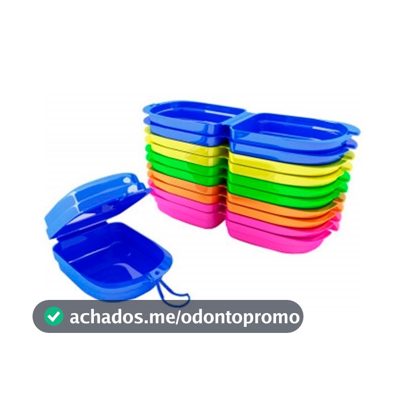 Kit 10 Caixa Case Estojo Caixinha Aparelho Orto Móvel Sortido