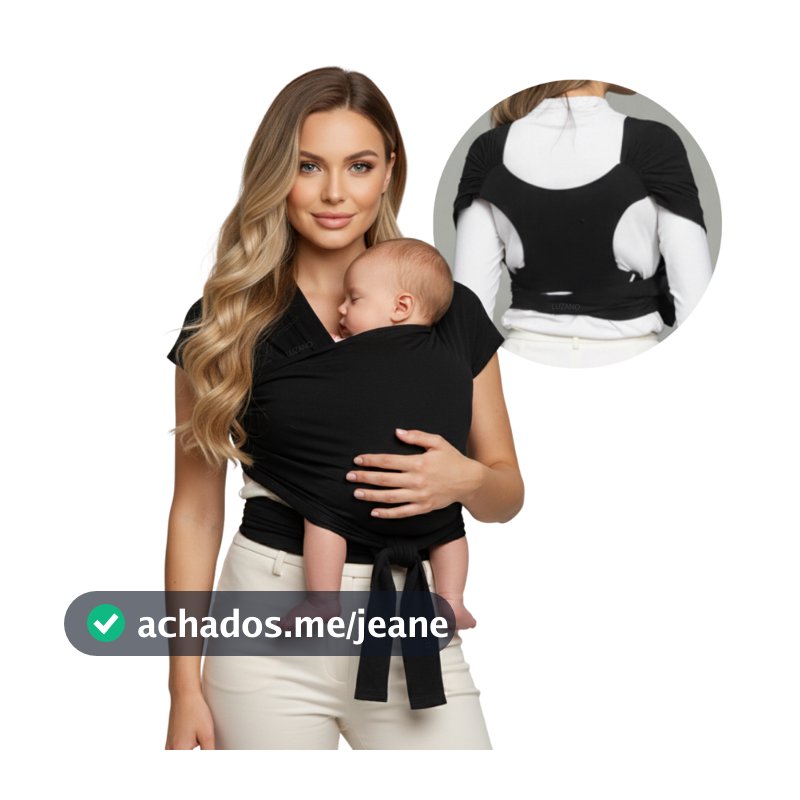 Sling Bebê Canguru Bebe Slingbebe Wrap Sling para Bebe Recém Nascido (Não Precisa Amarrar)