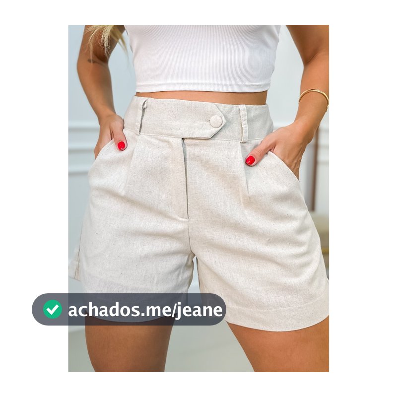 EMILI SHORT LINHO COM FORRO - S766