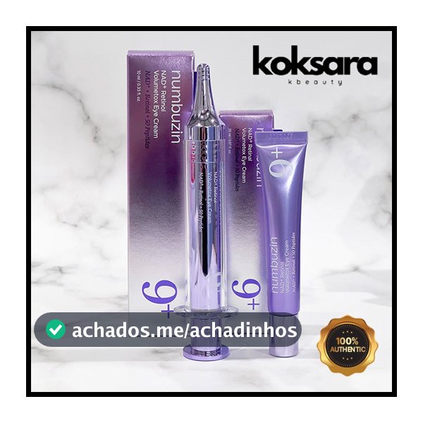 NUMBUZIN No . 9 NAD + Volumetox Creme Para Olhos Retinol10ml · Retinal 20ml Conjunto Duo