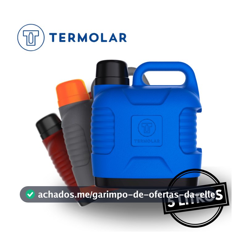 Garrafão Térmico 5L Supertermo Quente Frio Bebida Gelada 10H O Mais Vendido - Termolar 5 Litros