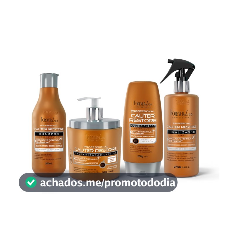 Kit Completo Cauterização Capilar Forever Liss