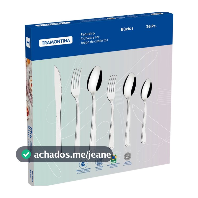 Jogo De facas Tramontina Jogo de Talheres Aço Inox Tramontina Faqueiro Tramontina Faca Churrasco