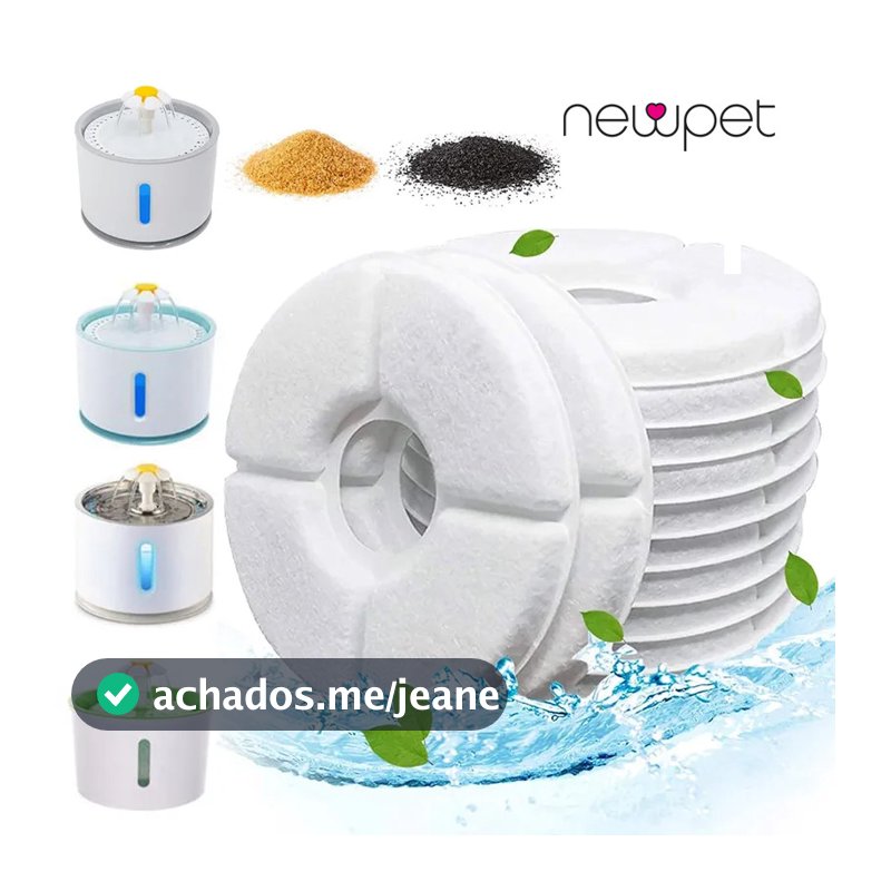 4 Peças Substituto Filtro De Carbono Ativado Para Gatos Filtros De Substituição De Fonte De Água Acessórios Distribuidor Automático De Animais De Estimação