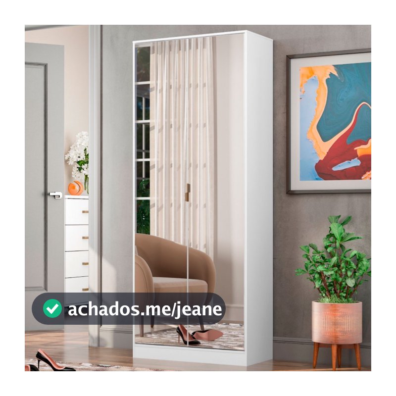 Sapateira Grife 2 Portas 1 Gaveta com Espelho