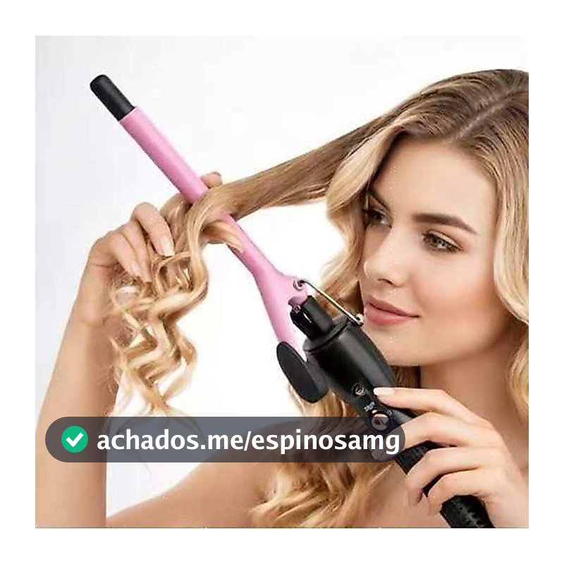 Mini modelador de cachos de cerâmica com temperatura ajustável, adequado para cabelos curtos e longos (10 mm)110/220V