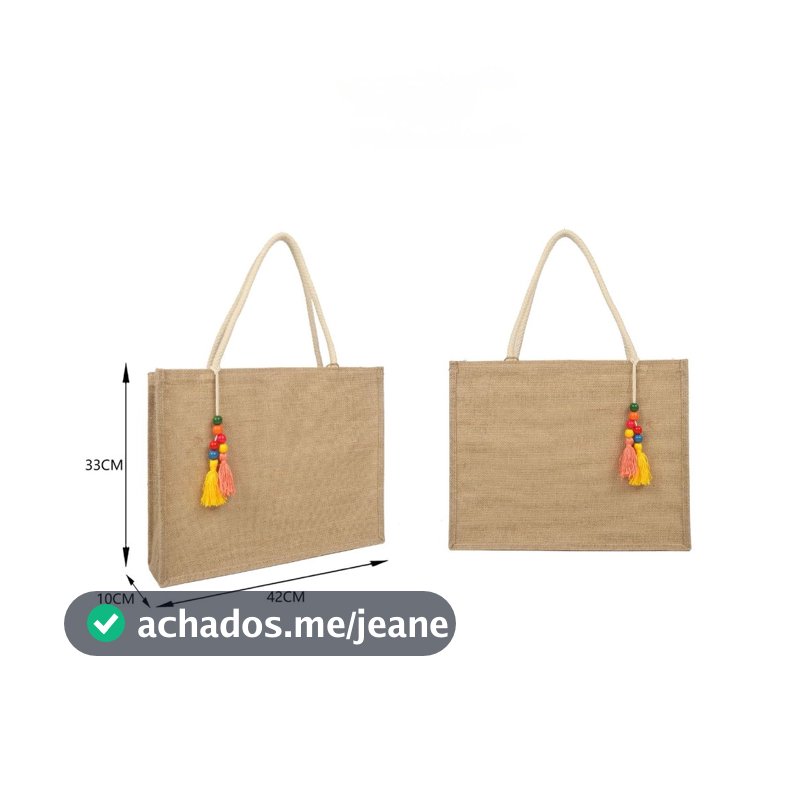 Bolsa De Praia Grande Verão Tote Feminina Eco Chaveiro De Ombro