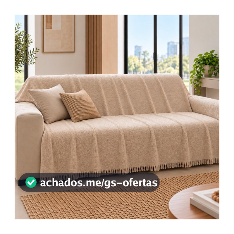Nome do Produto Manta Para Sofá 300x180 Super King Gigante Decoração Sala Tipo Capa Colcha Protetora Algodão Promocao