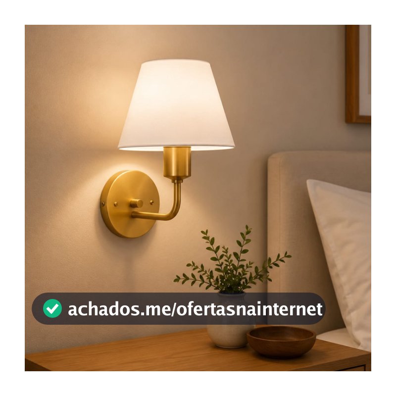 Arandela Vintage Charm Luxo para Quarto Sala Hall Cabeceira E27