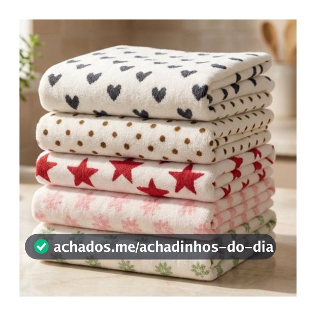 Kit 10 Panos de Copa de Microfibra 35x55 toalha de Prato Luxo