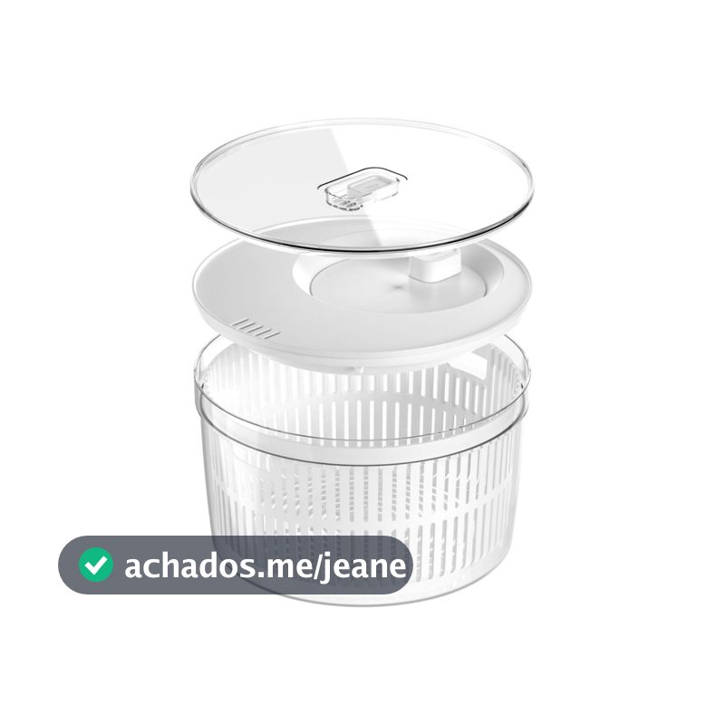 Kit Organizador e Secador de Saladas 5,5L (24,5x15cm) Linha Clear Fresh <OU>