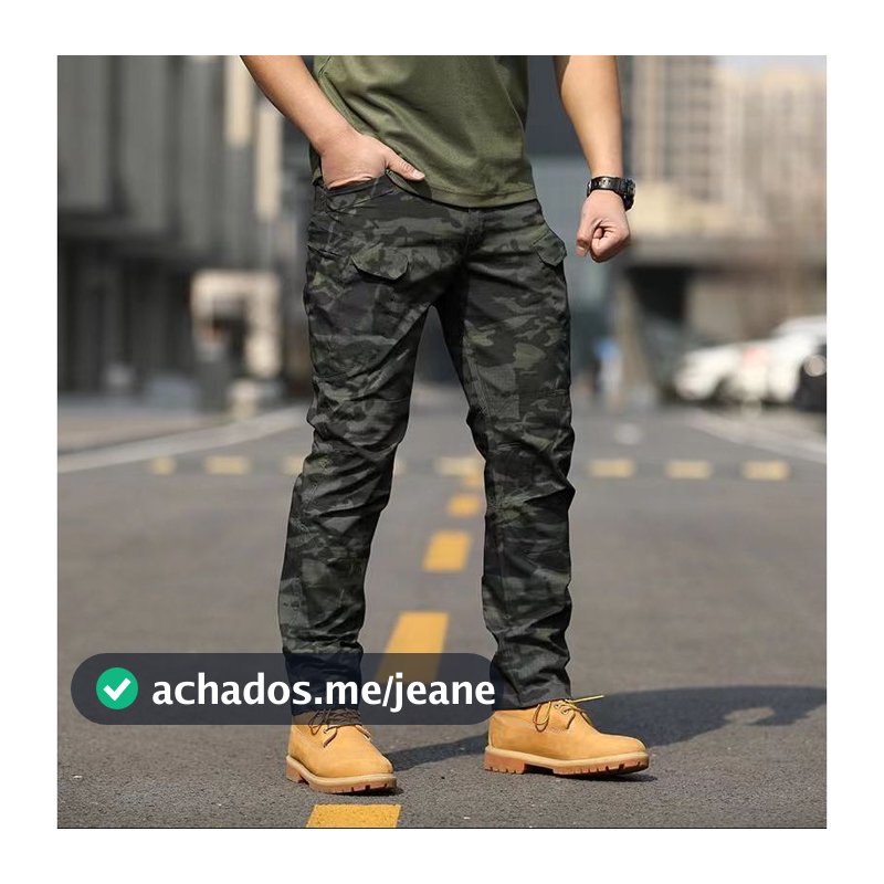 S-6XL Calças De Camuflagem Táticas Para Exterior Trabalho Impermeáveis E Respiráveis Bolso Múltiplo Soltas Duráveis