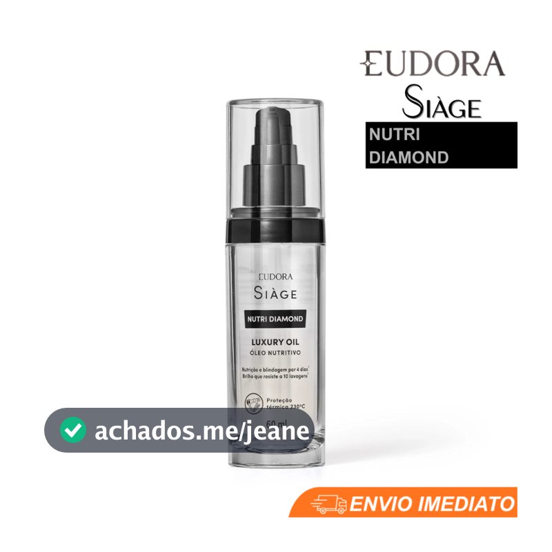 Oleo Capilar Eudora Siage Nutri Diamond 60ml