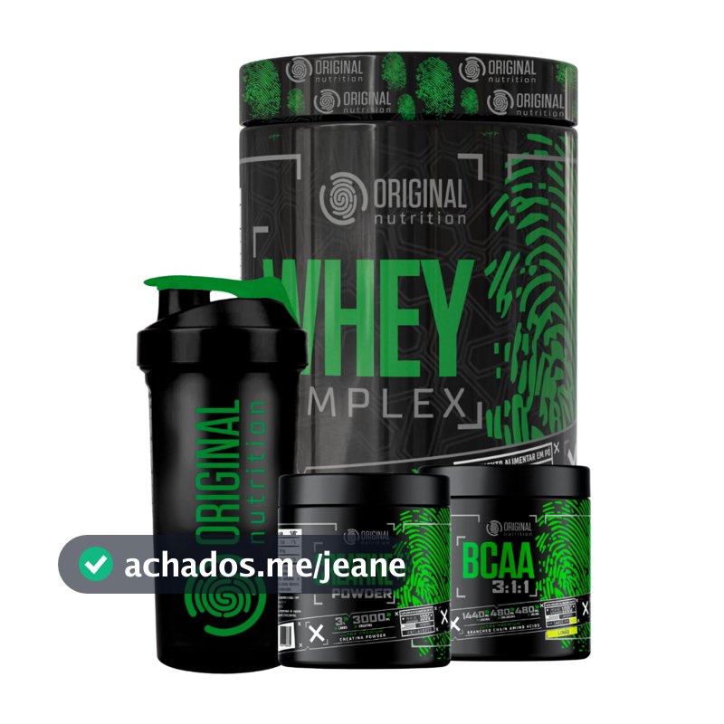 Kit Whey Complex Protein Blend + Bcaa + Creatina + Shaker - Original