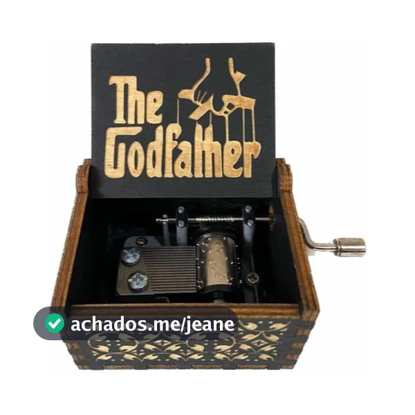 Caixinha de Música O Poderoso Chefão – The Godfather em Madeira, Colecionável Geek