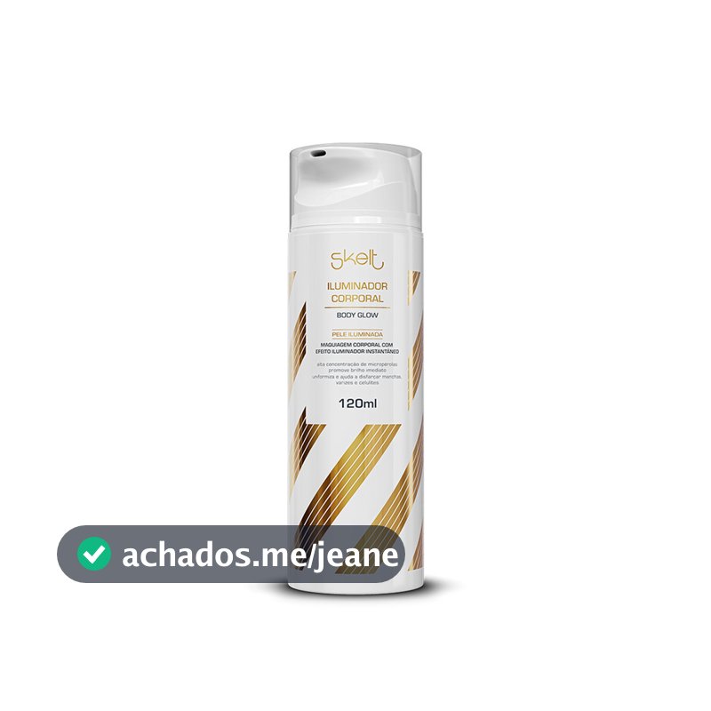 Iluminador Corporal Glow Skelt Micropérolas Pele Dourada 24h Disfarça Celulite Body Shimmer