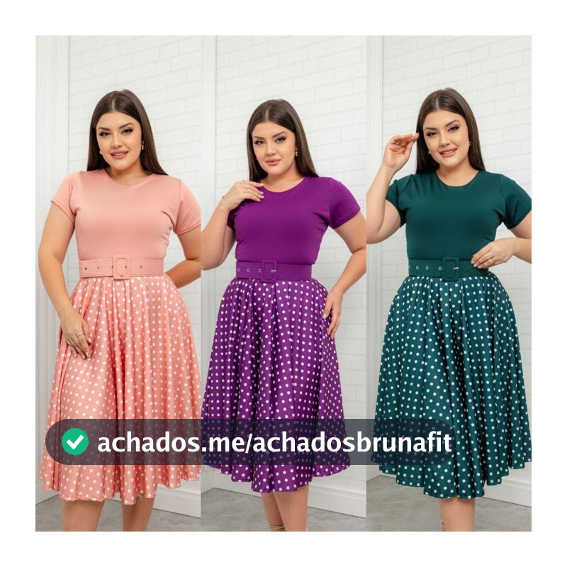 VESTIDO ESTILO ANOS 60 MODA MODESTA MIDI GODÊ - MODA EVANGÉLICA
