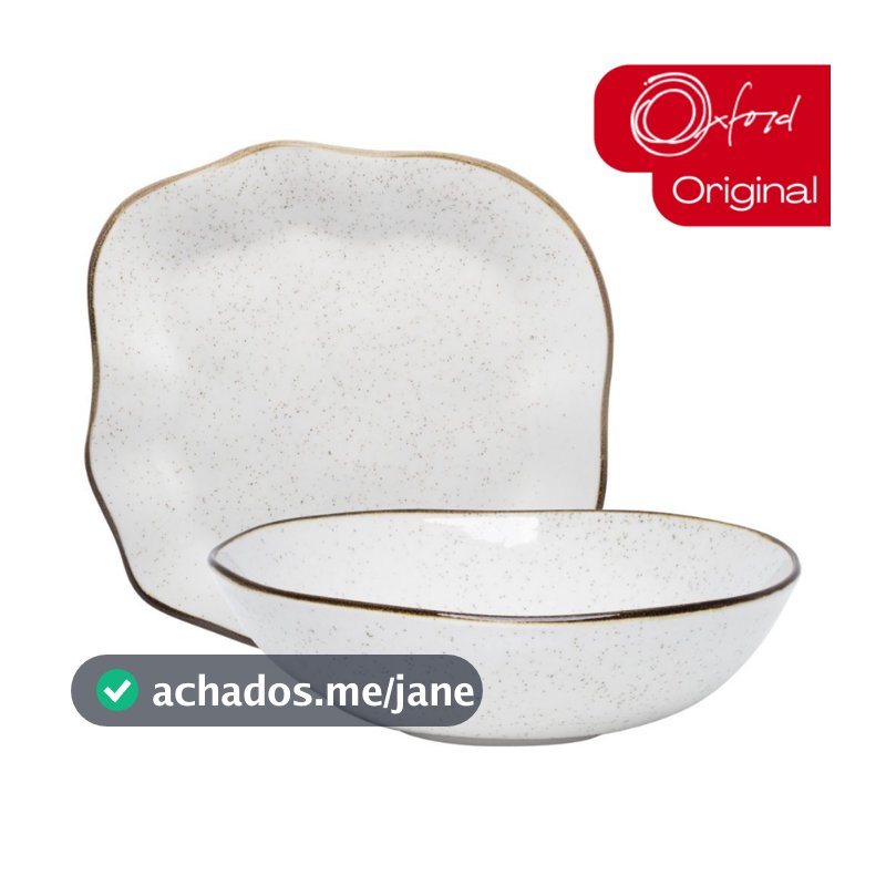 Conjunto Travessa Saladeira Baixelas Para Servir Ryo Maresia Areia Oxford Porcelanas