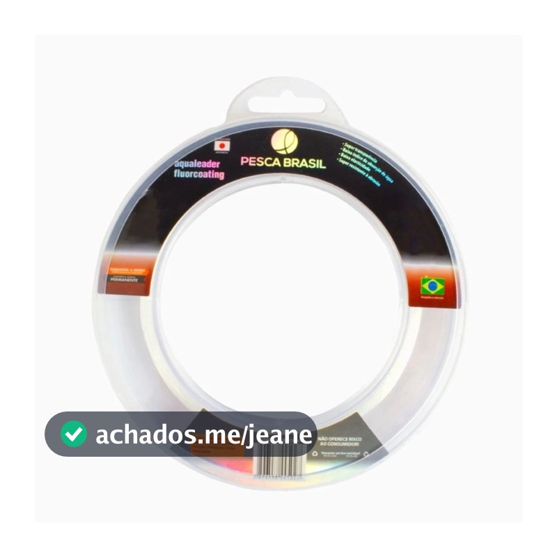 Linha Leader Fluorcarbon 60m Transparente - Toda Bitola - Pesca Brasil