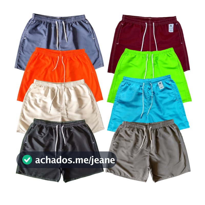 Bermuda De Elástico Plus Size Extra Swim Short Mauricinho Verão Adulto Moda Praia Academia Short Praia shorts SHORTS