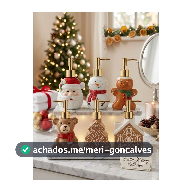 Porta Sabonete Líquido De Natal