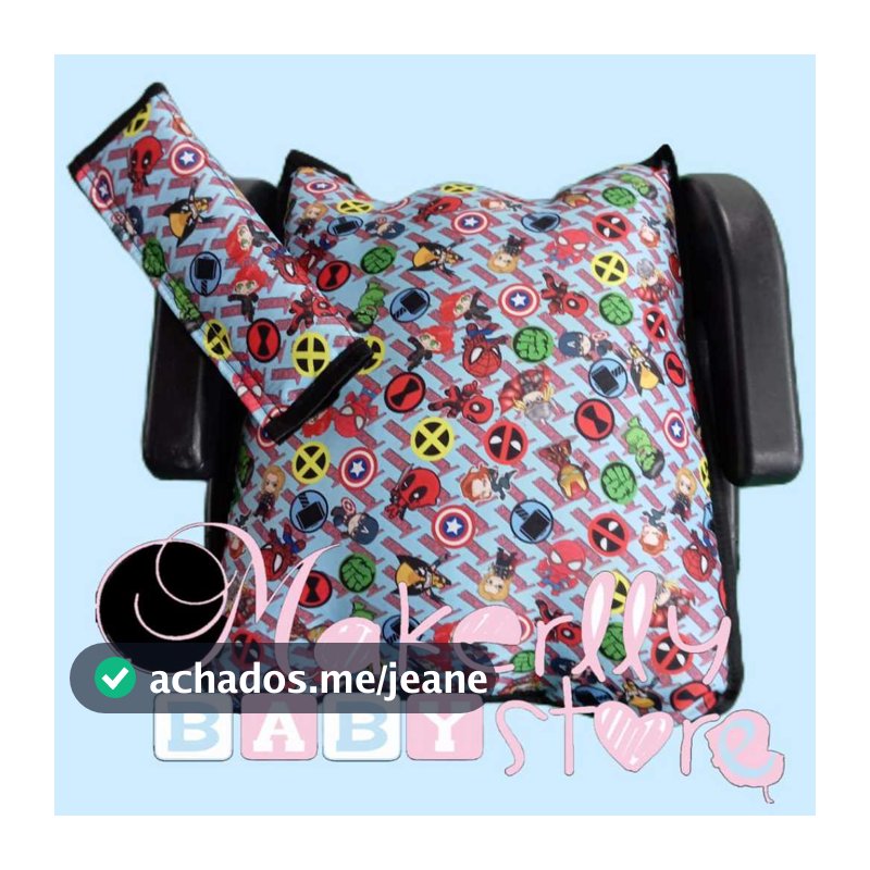 Almofada para Assento Elevação Infantil do carro Kit C/protetor de cinto E Sem Protetor Escolha!