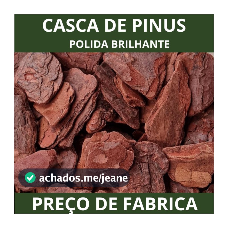 Casca De Pinus Polida Natural - Selecionadas Jardinagem Decoração de Plantas Saco 2, 5, 10 litros