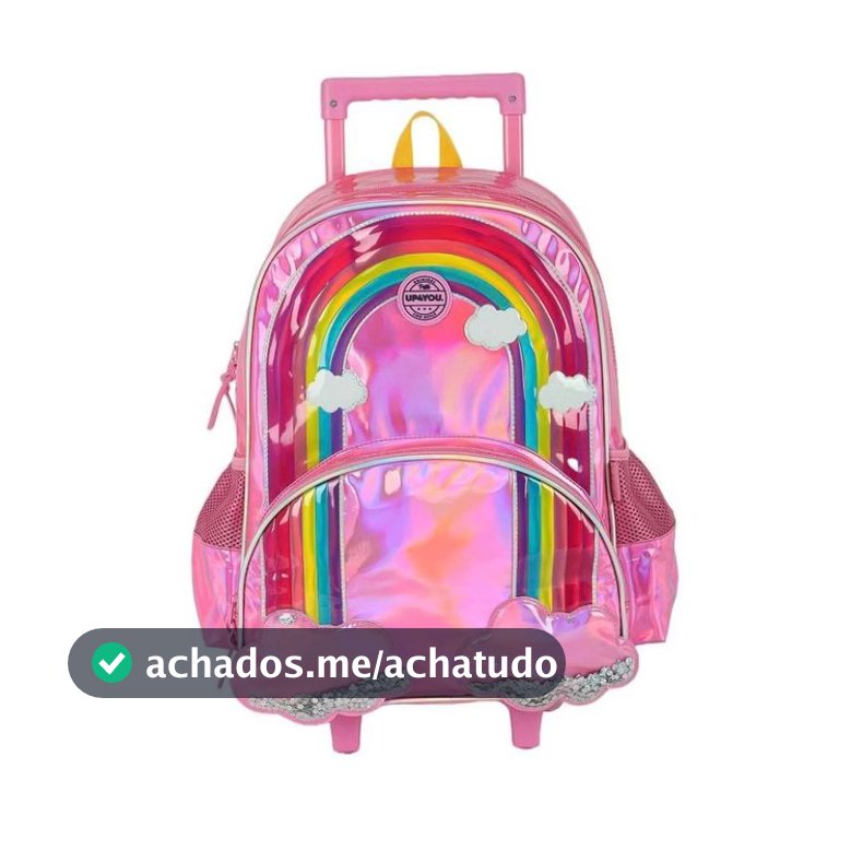Mochila de Rodinha Up4you Arco-Iris