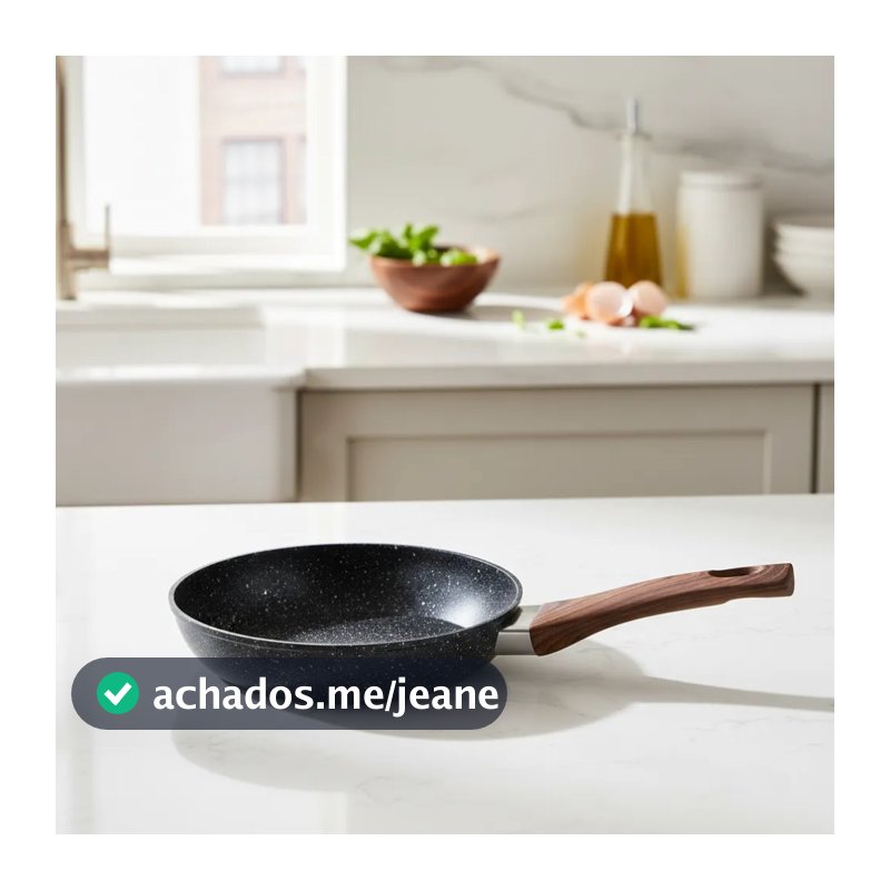 Chega de Óleo! Frigideira Nano Granito Indução Fundo Triplo Kit 1 ou 2 Unidades – Cozinhe com Saúde