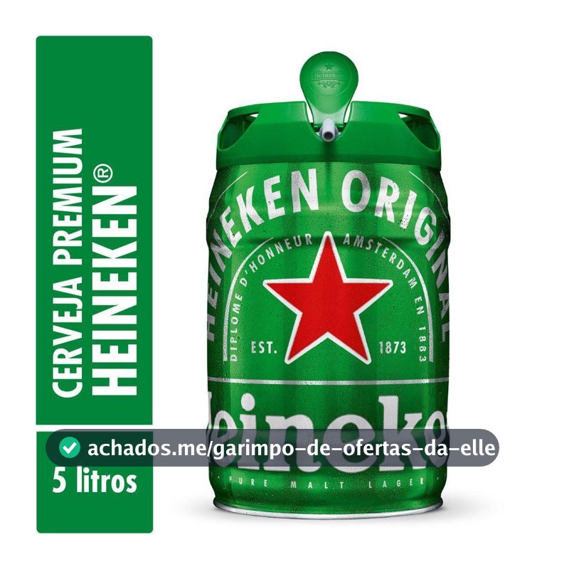 Cerveja Premium 5L Barril Heineken