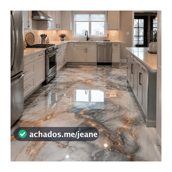 Porcelanato Liquido para piso Resina Epoxi e Endurecedor