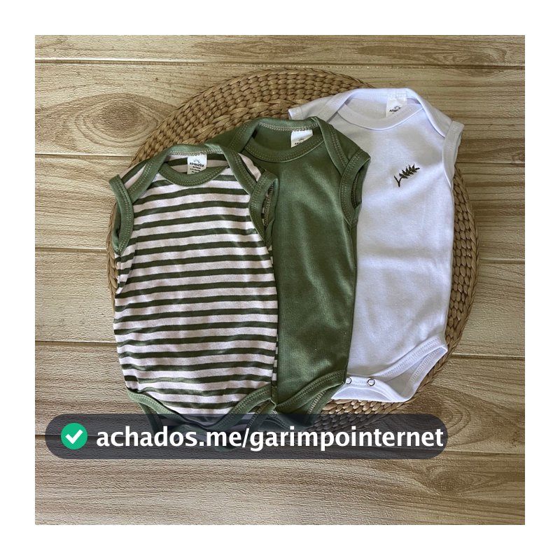 Kit 3 Body Bebê Menino Regata 100% Algodão Bordado Roupa Infantil de verão Enxoval