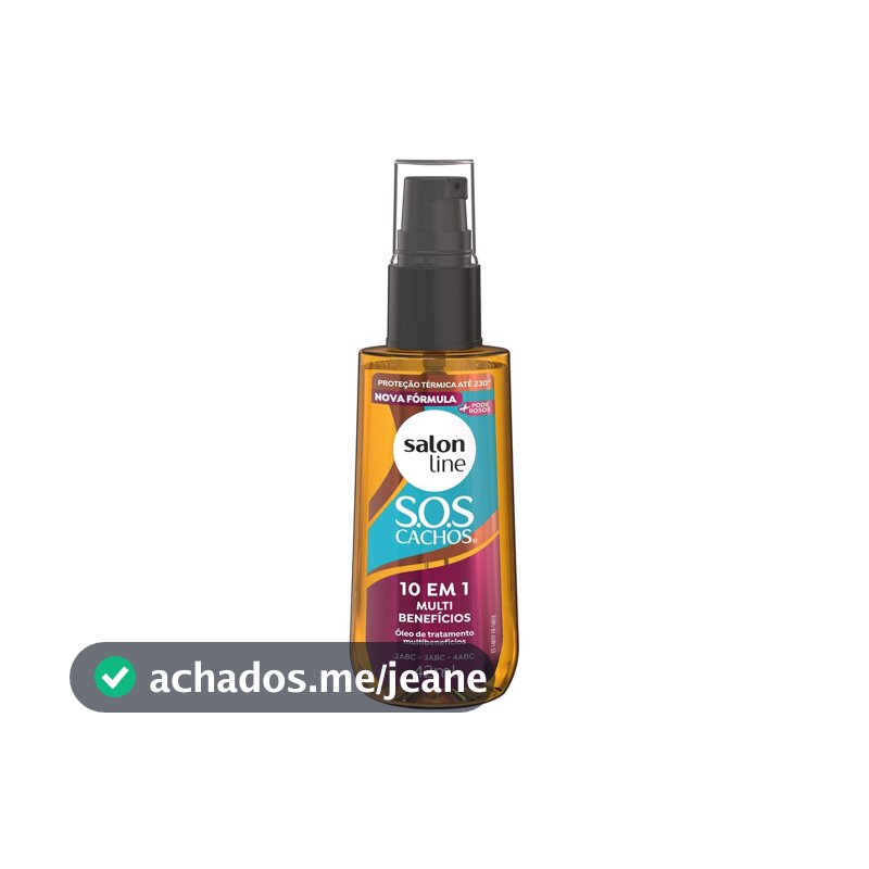 Óleo de Tratamento SOS Cachos 10 em 1 Multibenefícios 42ml