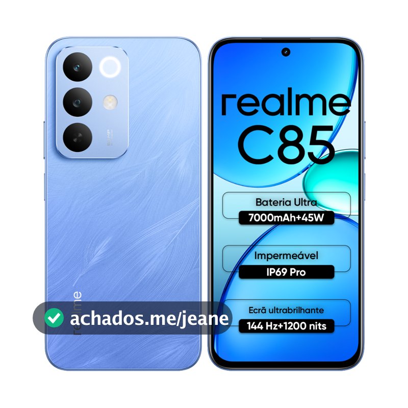SMARTPHONE CELULAR REALME C85 4G NFC (COM CAPINHA E PELÍCULA DE CORTESIA)