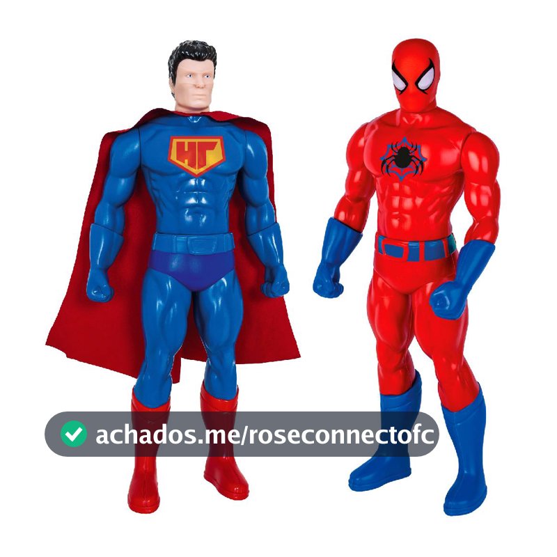 Kit 2 Bonecos Super Herois Homem Aracniano E Strong Man Coleção Briquedo