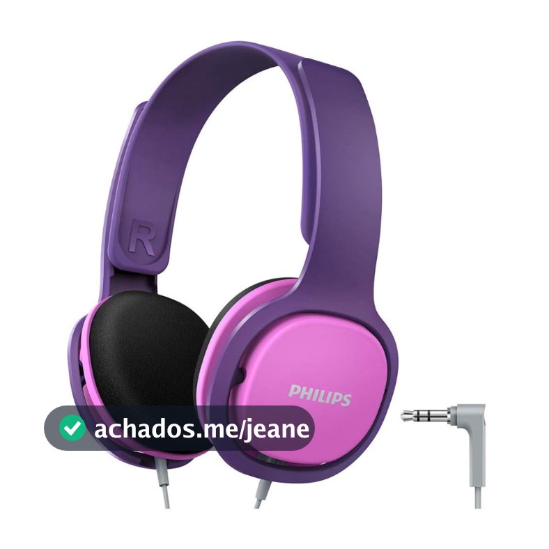 Fone de Ouvido com Fio Infantil 85db com Limitador de Volume