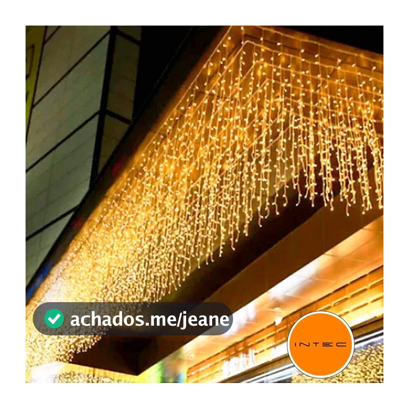 Cascata 400 Led's 10m Fixo ou 8 Funções 110v/220v