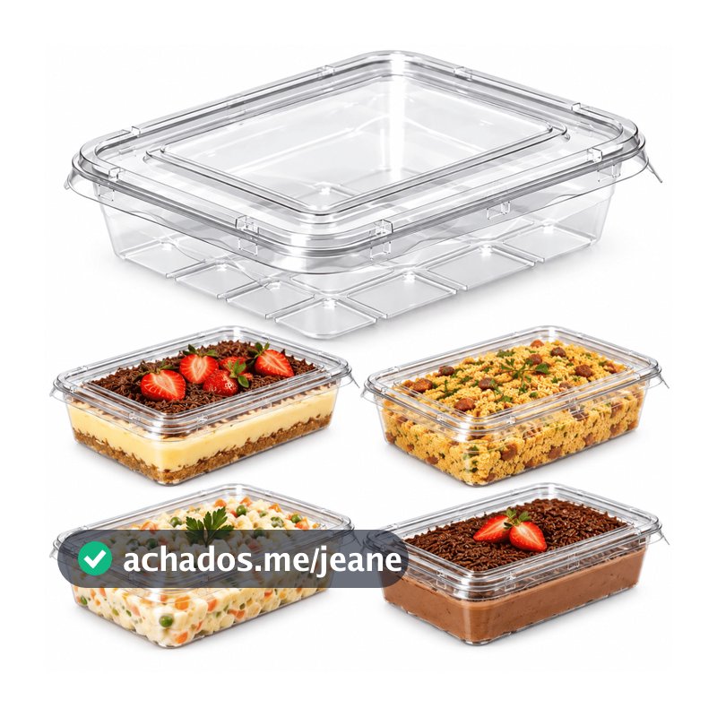10 Embalagem Travessa P/ Sobremesa Natal Mousse Pavê G73 2L