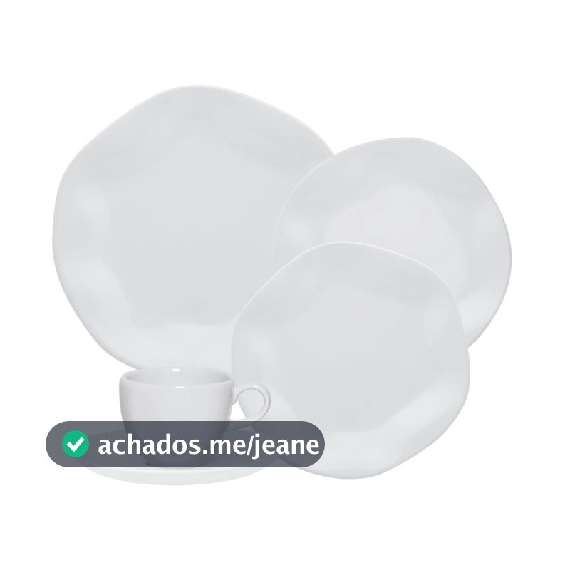 Jogo de Jantar 30 Peças Ryo Chá White Porcelana Oxford