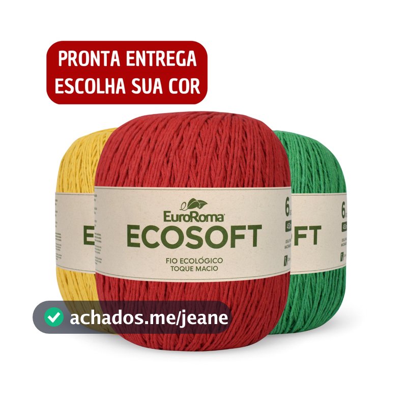 Barbante EuroRoma Ecosoft 422g Número 6 Fio Macio