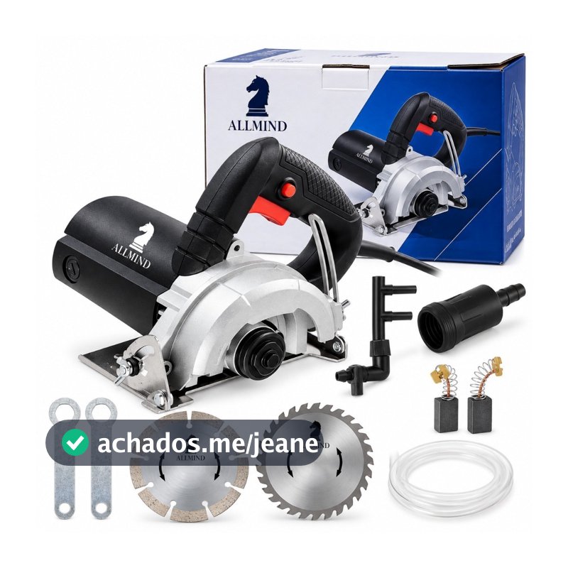 Serra Marmore Tipo Makita Profissional 2 Discos Madeira Piso Com Acessorios 1350w