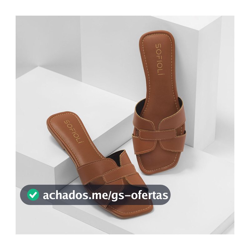Sandália Feminina Flat Rasteira H Moda Rasteirinha Verão Tendência Dia a Dia Blogueira Original