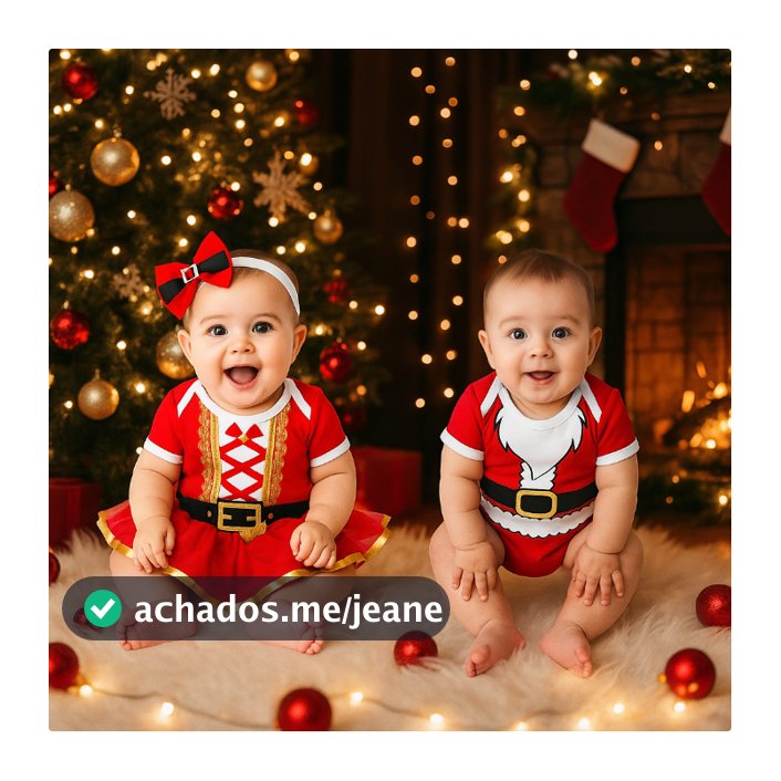 Body Bebê Infantil Temático de Natal Papai Noel Mamãe Noel Confortável Macio Promoção Envio Rápido