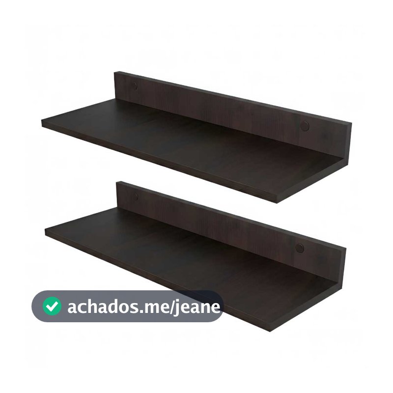 KIT 2 Prateleiras Simples Prateleira de Parede Multiuso, Organizador Decorativo, Ideal para Sala, Quarto e Cozinha