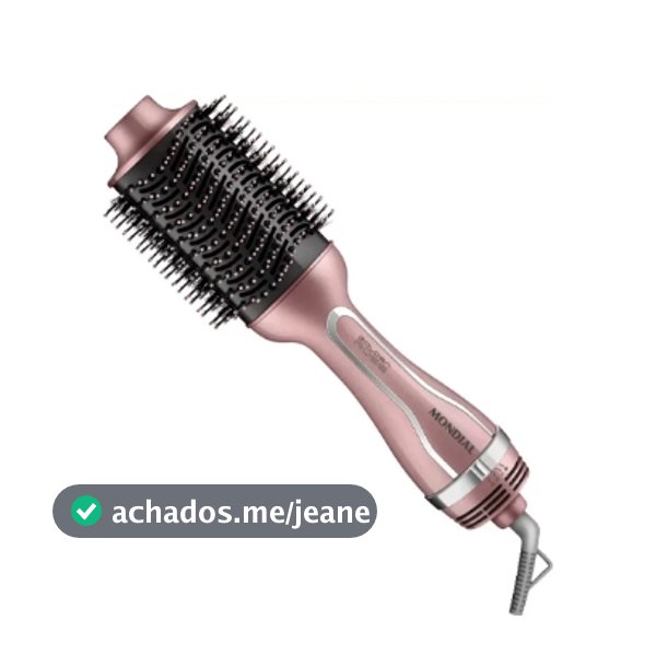 Escova Secadora Mondial Es-02-bi Golden Rose Bivolt 127/220V
