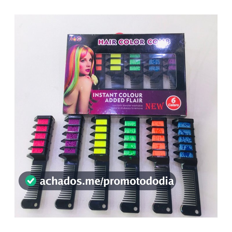Pente/Giz De Cabelo Colorir//Salão De Beleza/Festas/Fãs/Ferramenta De Cosplay